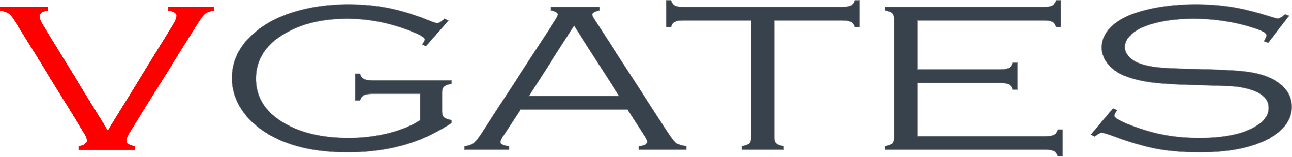 Vgates logo text