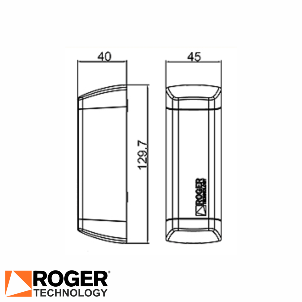 Roger Technology M90/F4ESO Photocell spec drawing