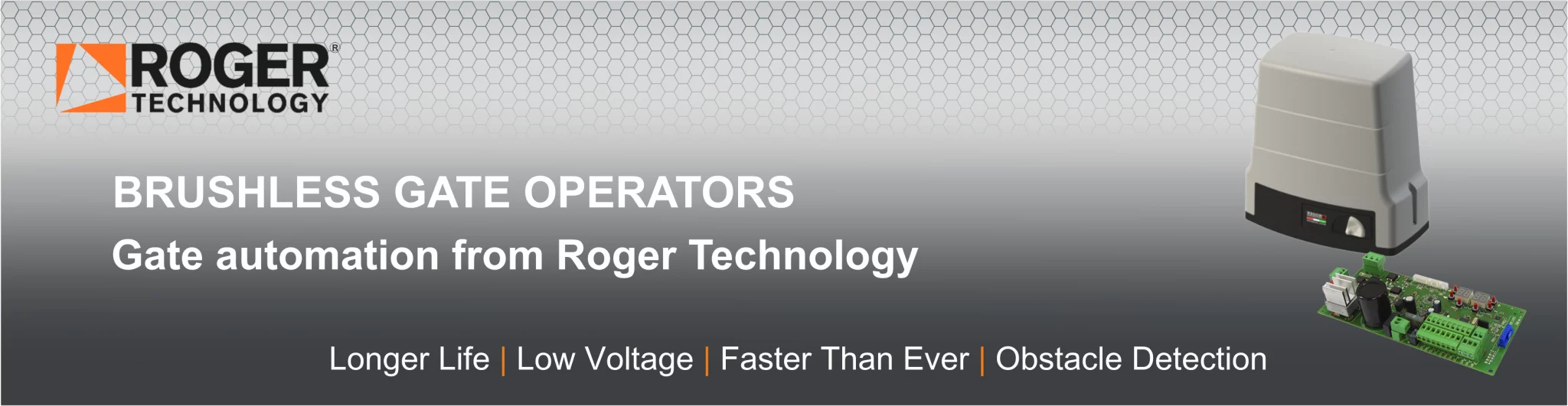 Gate Motors - Roger Technology - Brushless - Electric Gate Shop